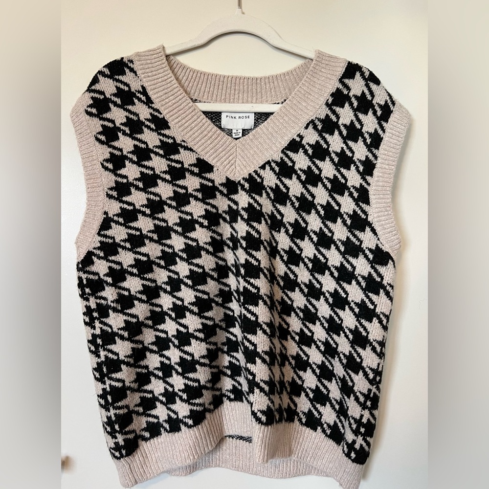 NEW* Pink Rose Sweater Vest